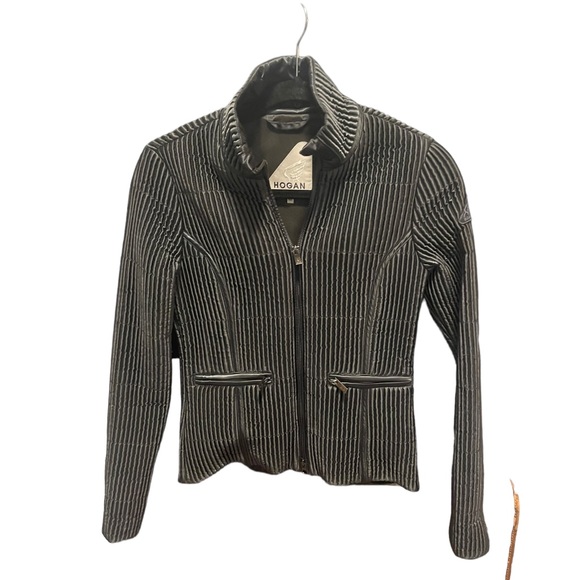 Hogan Size 40 Metallic Fitted Jacket - Picture 1 of 5